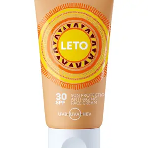 Крем для лица солнцезащитный антивозрастной SPF 30 Leto, Душанбе