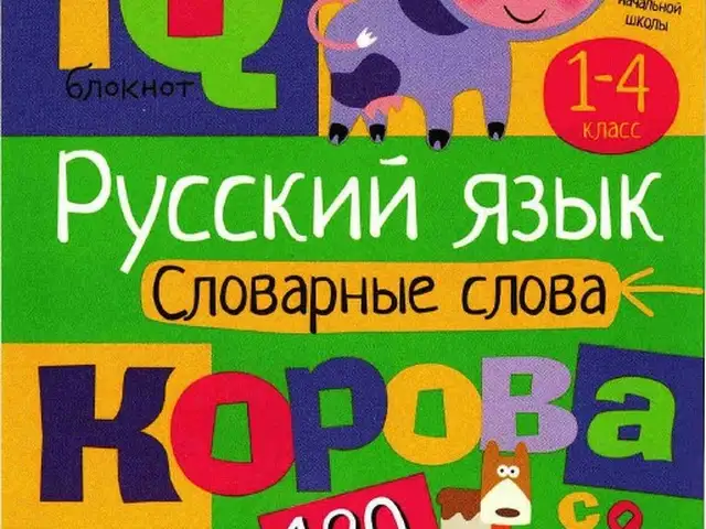 Русский язык Словарные слова 1-4 классы, Душанбе