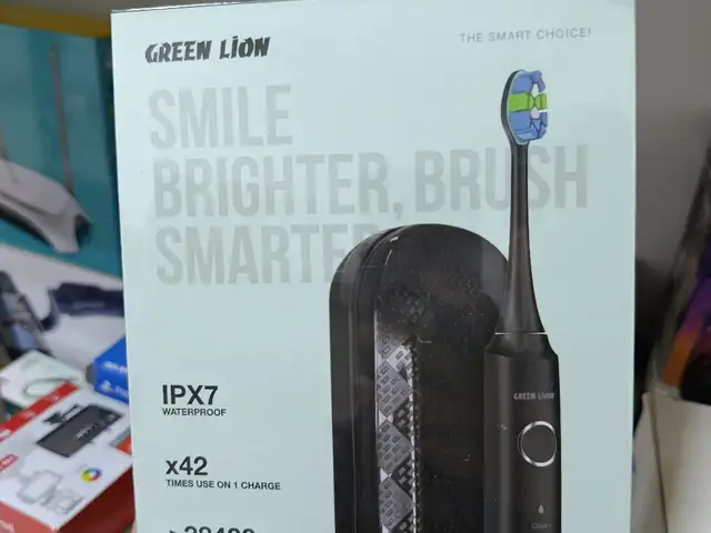 Электрическая зубная щетка Green Lion Smart Brush Rechargeable Toothbrush черный, Душанбе