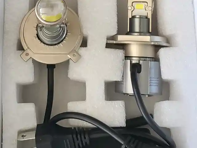 Лампочка Led мини линза 55W H4, Душанбе