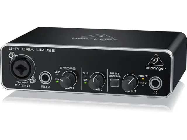 Внешняя звуковая карта Behringer UMC 22, Хуҷанд