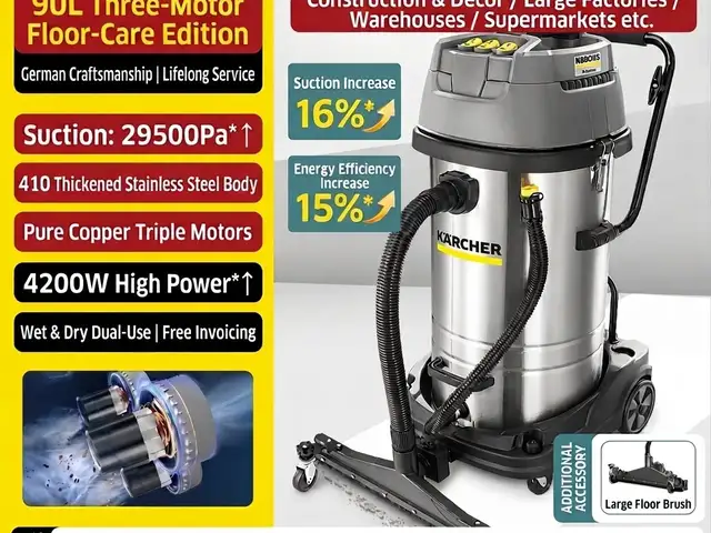 Пылесос промышленный Kärcher NT 90/3 Floor Care 4200W 90Л, Душанбе