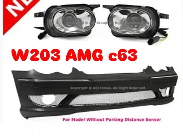 Передний бампер на Mercedes Benz W203 AMG 6.3, Душанбе