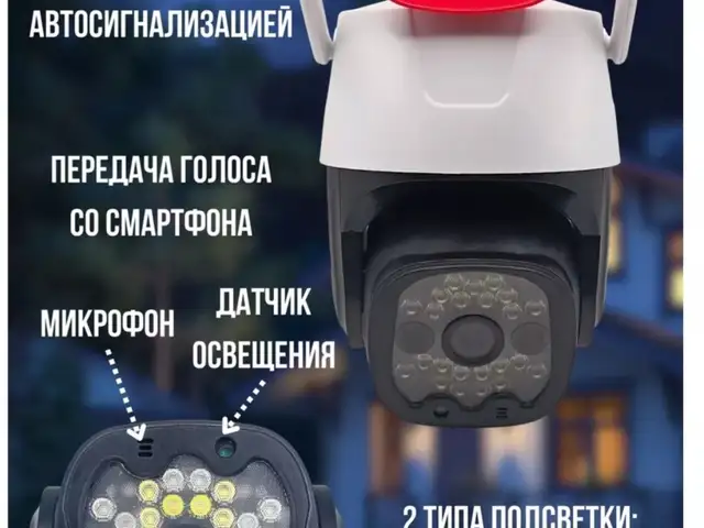 Беспроводная камера с сигнализацией 4G, Худжанд