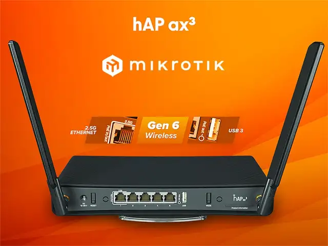 Роутер MikroTik hAP ax 3, Худжанд