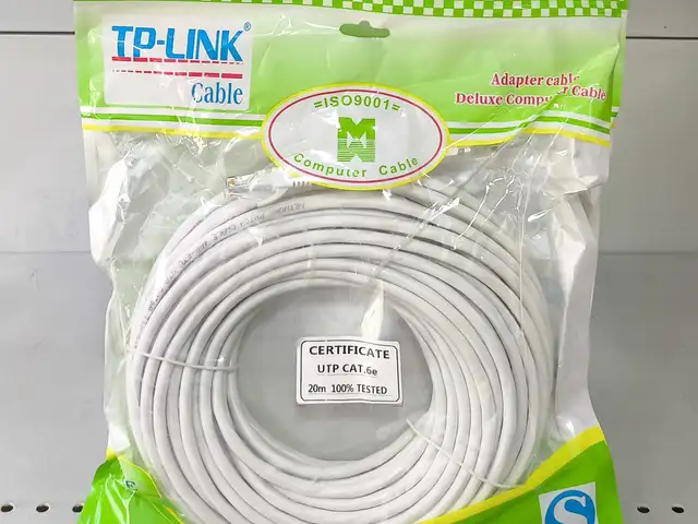 Сетевой кабель TP-Link Cat-6 20 метров, Душанбе