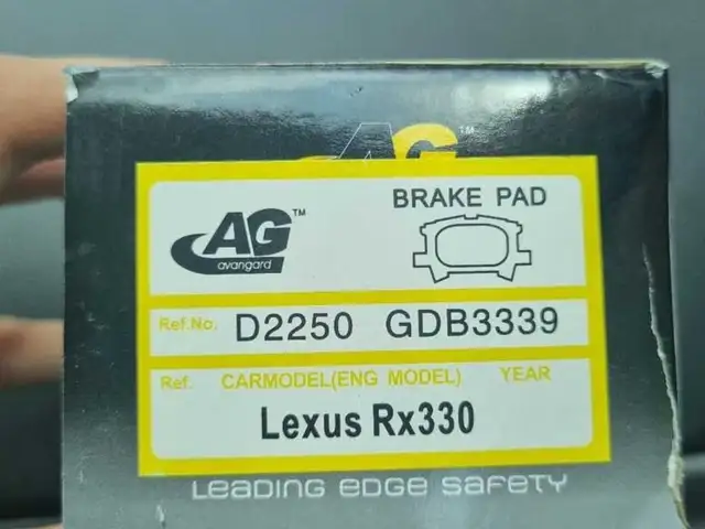 Задние тормозные колодки ag для Lexus RX 2004-2009, Душанбе