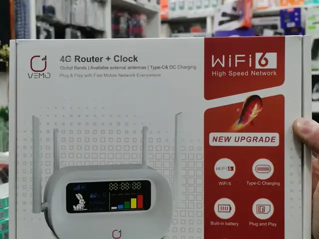 Роутер VEMO K12 роутер для SIM c Wi-Fi часами, Type-C и АКБ 5000мАч, Душанбе