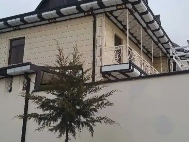 Отделка фасада травертином, Душанбе