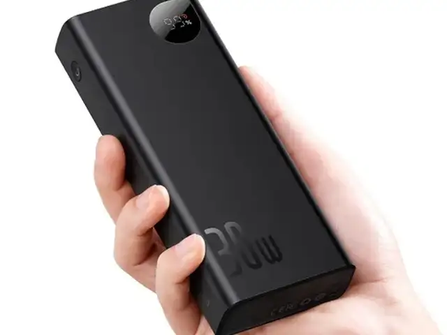 Повербанк Baseus Adaman Metal Display Fast charge Power Bank 20000mAh 30W Черный, Душанбе