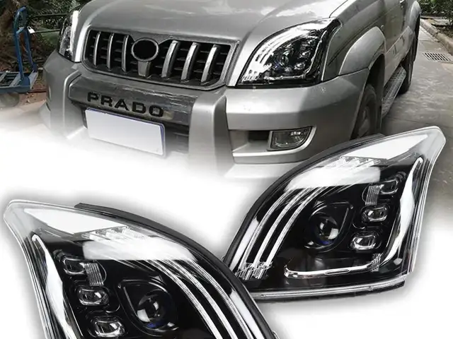Передние фары на Toyota Prado 2003-2009, Душанбе