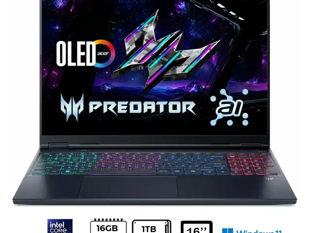 Ноутбук Acer Predator Helios Neo 16S Ultra 9 275HX 16GB 1TB RTX5060 OLED 240Hz, Душанбе