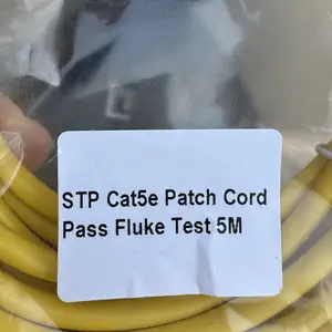 Сетевой кабель STP Cat5e Patch Cord Pass Fluke Test 5M, Душанбе