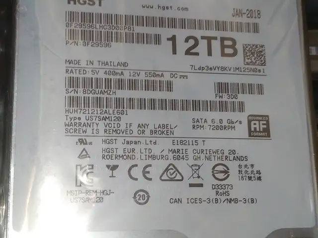 Жесткий диск HDD 12 Tb, Душанбе