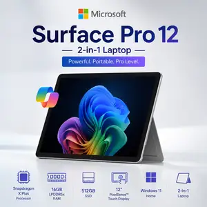 Планшет-ноутбук Microsoft Surface Pro 12 Snapdragon X Plus 16ГБ 512ГБ Platinum, Душанбе