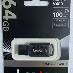 Флешка-накопитель Lexar Jumpdrive V400 USB 3.0 64GB черный, Душанбе