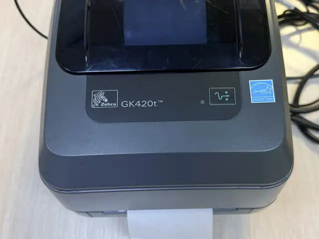 Принтер термотрансферный Zebra GK420t для штрихкодов, этикеток, ценников, Душанбе