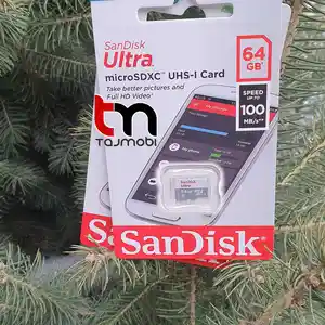 Флешка MicroSD SanDisk Ultra 64Gb, Душанбе