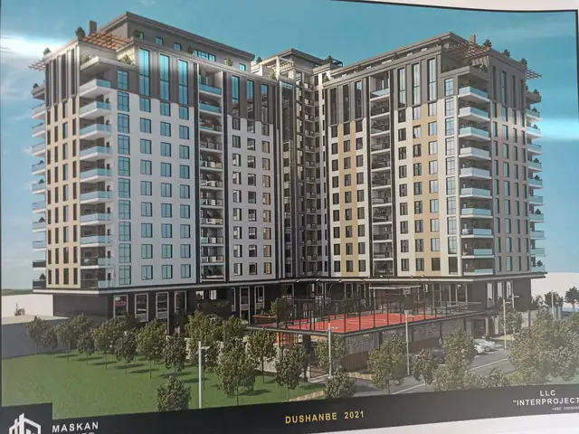 2-комн. квартира, 13 этаж, 78 м², Автобазаи 29-27, Душанбе - 2