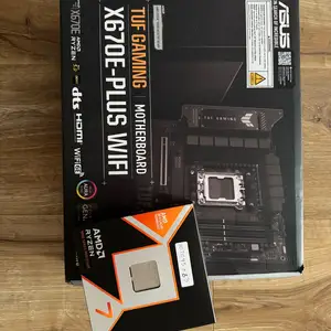 Комплект процессор + материнская плата AMD Ryzen 7 9800x3d, Душанбе