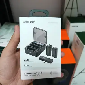 Беспроводной микрофон Green Lion 2 IN 1 Microphone Digital Display черный, Душанбе