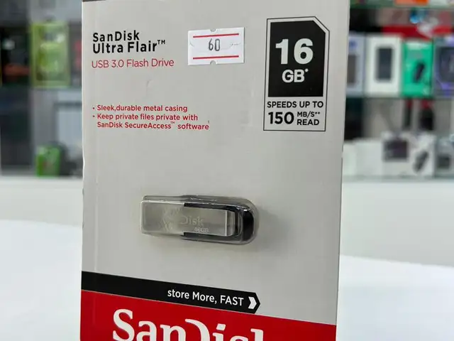 Флешка Sandisk Cruzer Ultra Flair 16GB USB 3.0, Душанбе