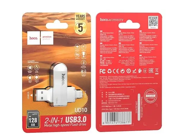 USB Type-с флеш накопитель 64GB Нoco UD10, Душанбе