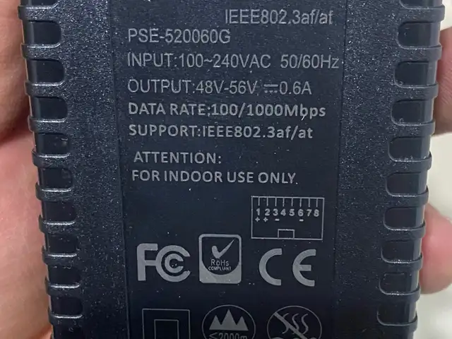 Инжектор Gigabit PoE 48V-56V 0.6A, Душанбе
