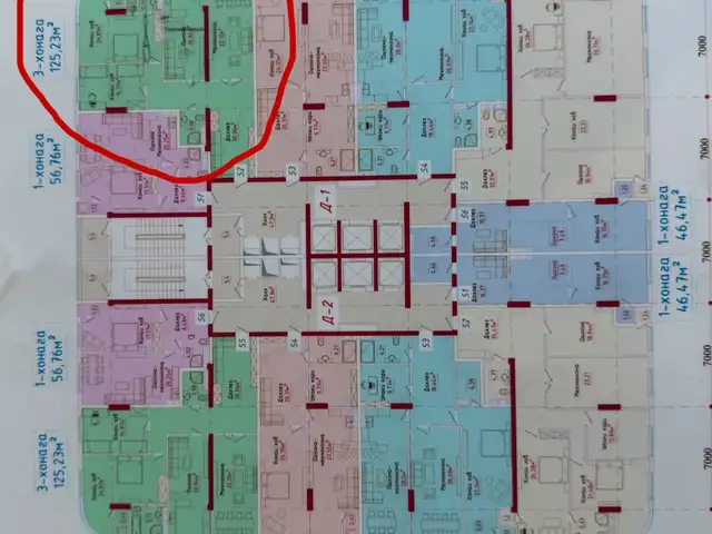 3-комн. квартира, 18 этаж, 125 м², район Сино Эстакада 82 мкр, Душанбе - 4
