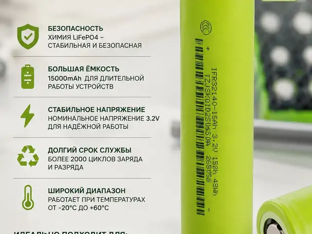 Батарея 3.2v 15000mah lifepo4, Хуҷанд