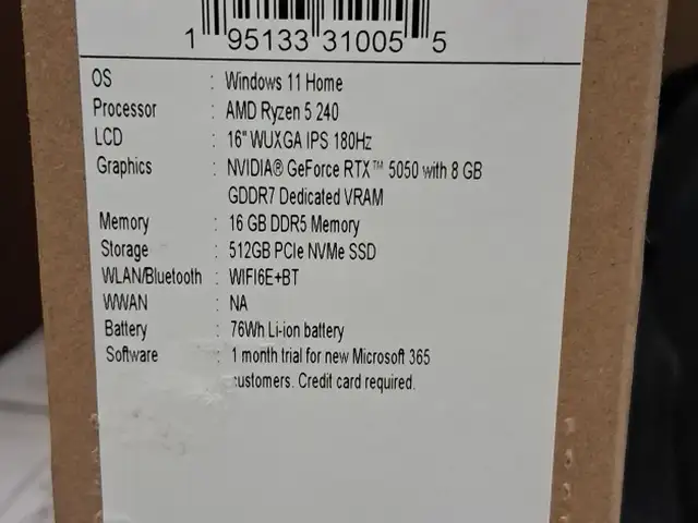 Игровой ноутбук Acer Nitro V16, Душанбе