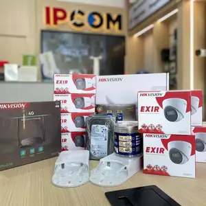 Комплект камеры видеонаблюдения IP Hikvision | 8 камер | PoE | 4G интернет, Худжанд