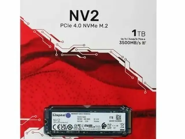 SSD накопитель Kingston NV2 PCIe 4.0 NVMe M.2 1TB 3500MB/s, Душанбе