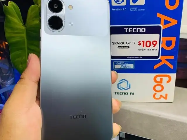Tecno Spark Go 3 4+4/128Gb black, Душанбе