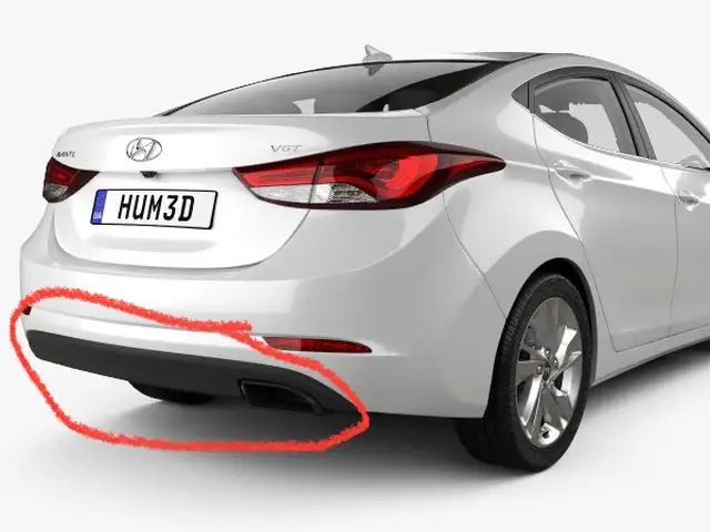 Задний диффузор от Hyundai Avante md, Худжанд