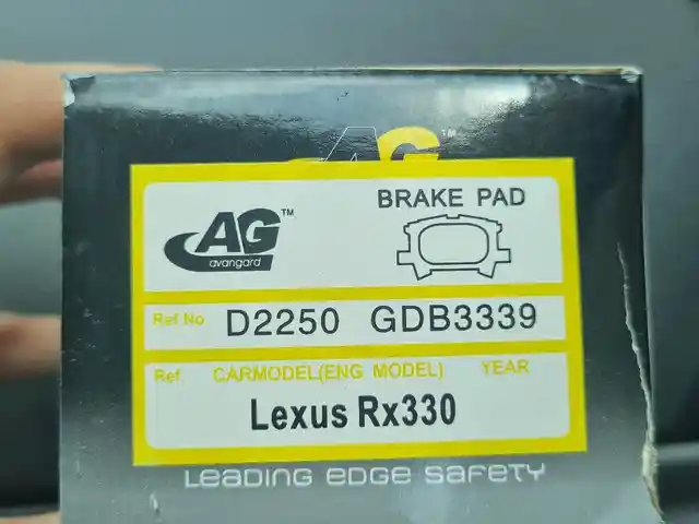 Задние тормозные колодки Avangard на Lexus RX330, Душанбе