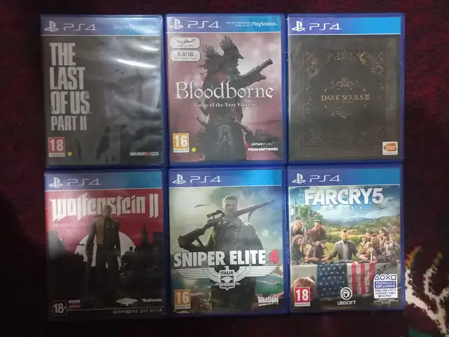 Комплект игр на PlayStation 4, Душанбе