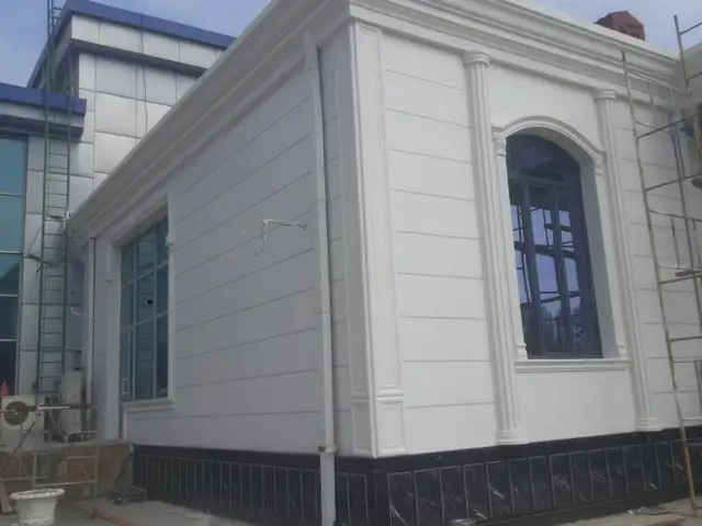 Отделка фасадов травертином, Худжанд
