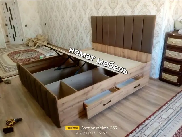 Двухспальная кровать с медицинским матрасом, Душанбе