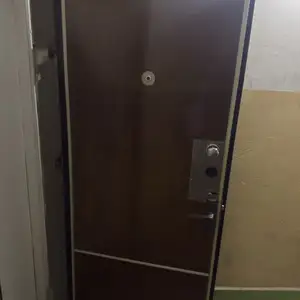 Железная входная дверь с замками, Бустон (Чкаловск)