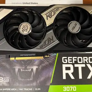 Видеокарта ASUS KO GeForce 3070 OC Edition 8GB GDDR6, Душанбе