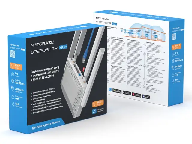Wi-Fi роутер Netcraze Speedster 4G+ NC-2911, Душанбе