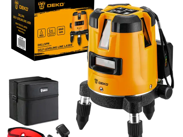 Лазерный нивелир в сумке DEKO DKLL5PN 660nm 5 линия INDUSTRIAL, Душанбе