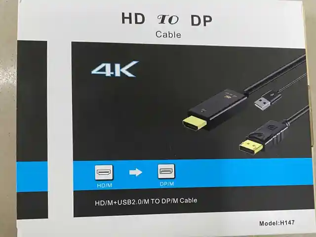 HDMI-DisplayPort адаптер 4K 30Hz с питанием USB, Душанбе