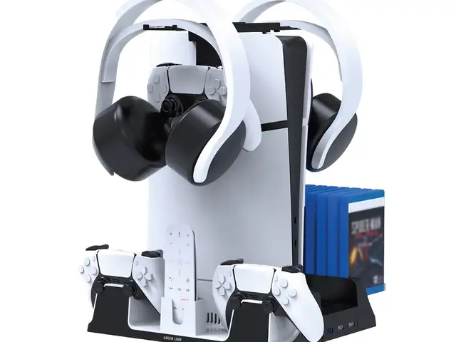 Подставка для охлаждения и зарядная станция Green Lion PS5 GNPS5CSTDWH, Душанбе