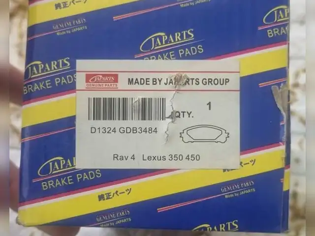 Передние тормозные колодки japarts для Lexus RX 2010-2015, Душанбе