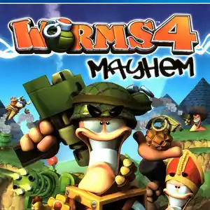 Игра Worms 4 Mayhem для PS-4 / 6.72 / 9.00 / 11.00 / 11.52 / 12.02 / 13.00 /, Душанбе