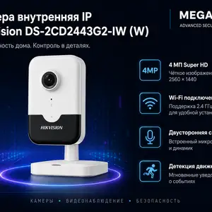 Камера внутренняя IP Hikivision DS-2CD2443G2-IW W, Хуҷанд
