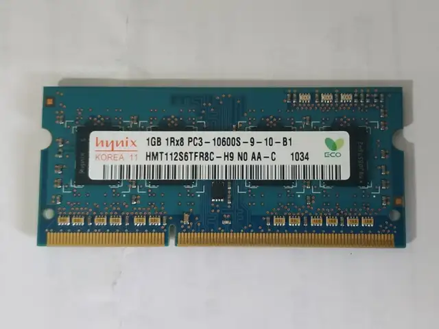 Оперативная память для ноутбуков Hynix 1GB DDR3 1333МГц 10600Мб/с, Душанбе