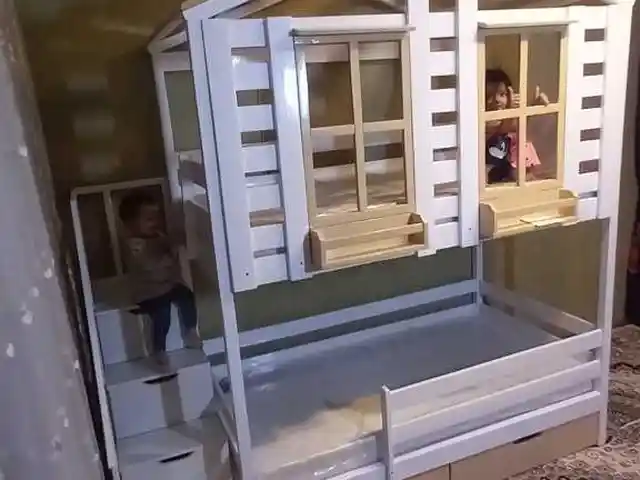 Детская двухъярусная кровать домик, Душанбе